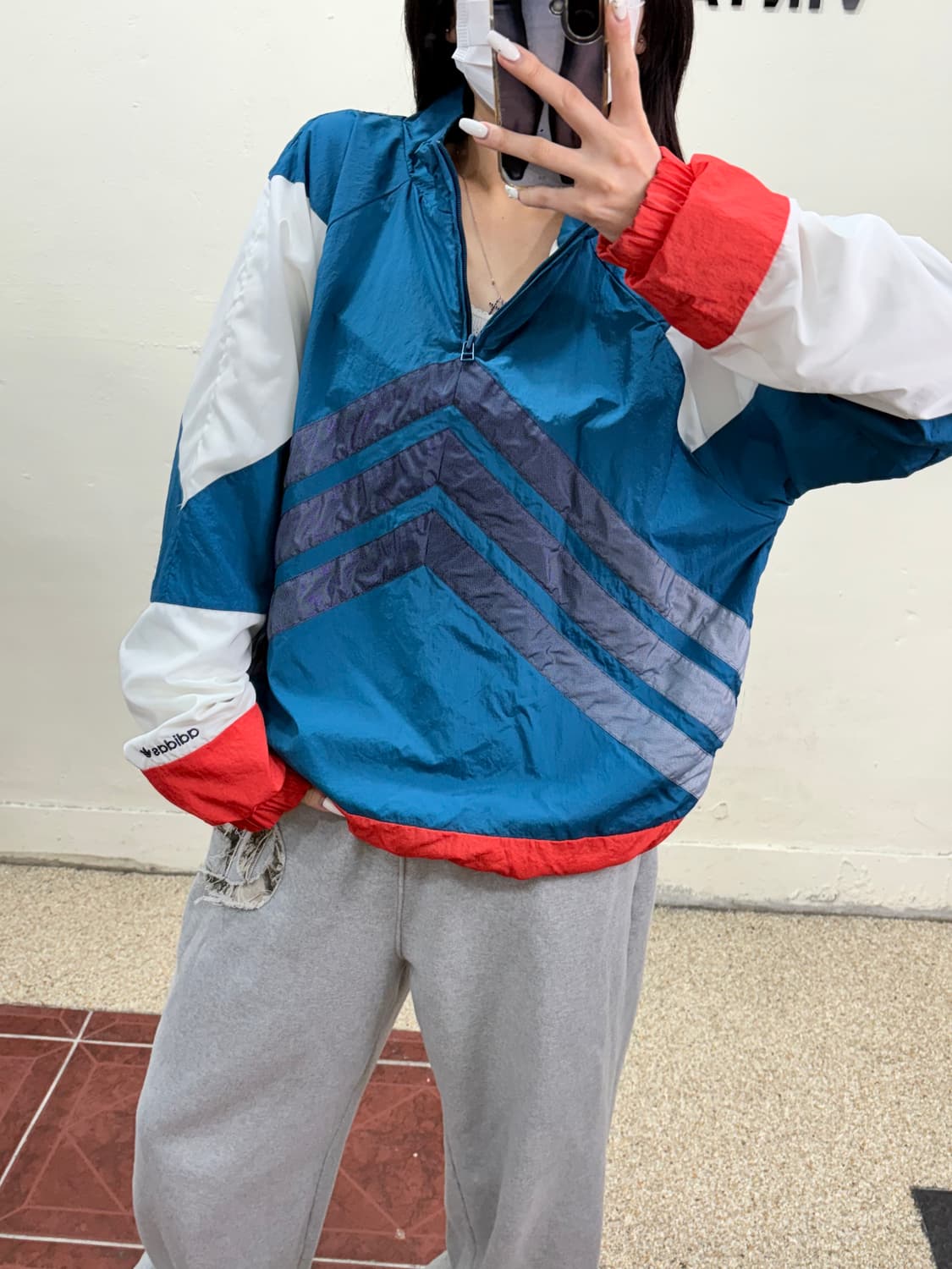 아디다스 올드스쿨 아노락 웜업 상품이미지1