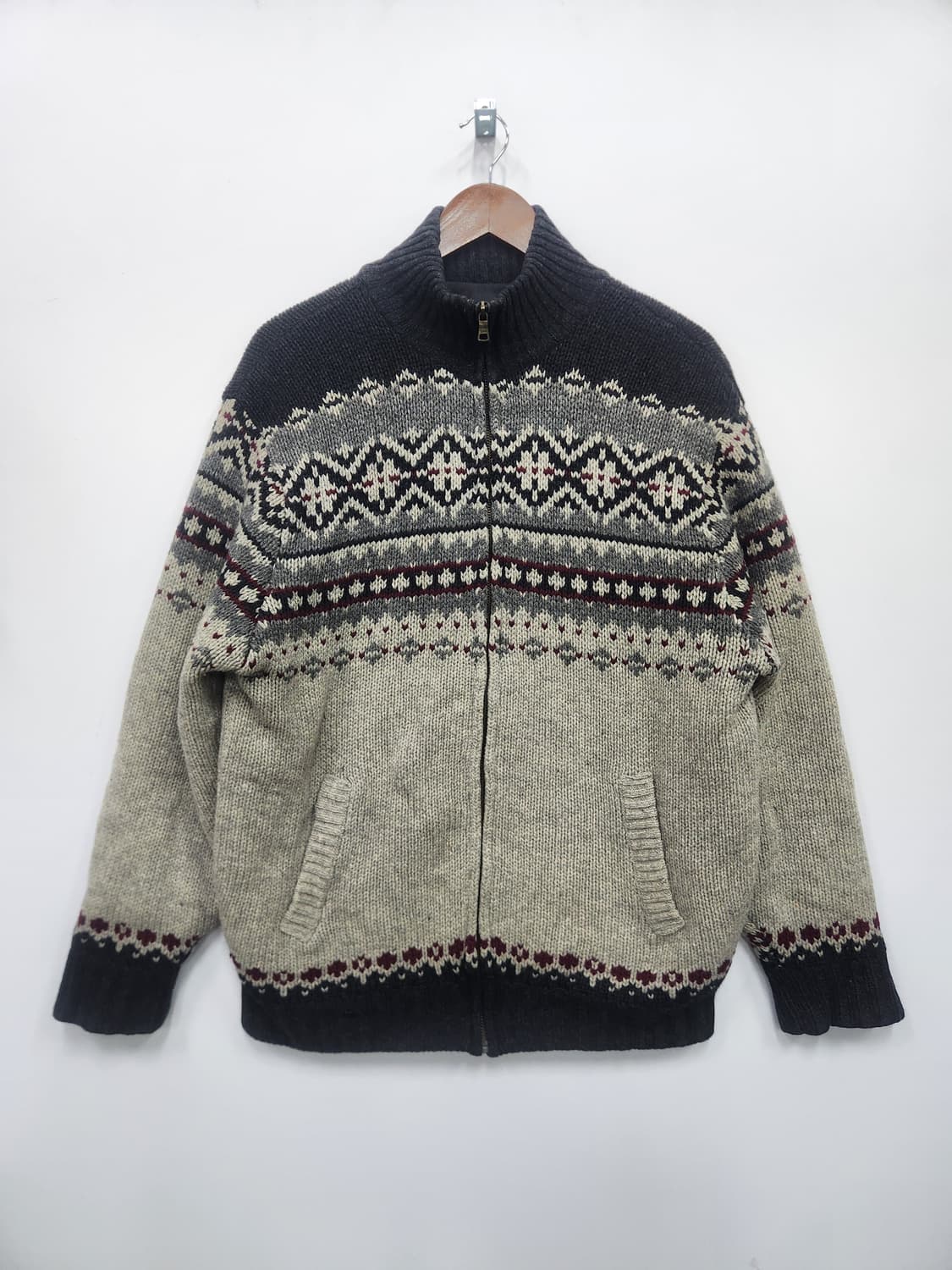 NII  니트집업 상품이미지1