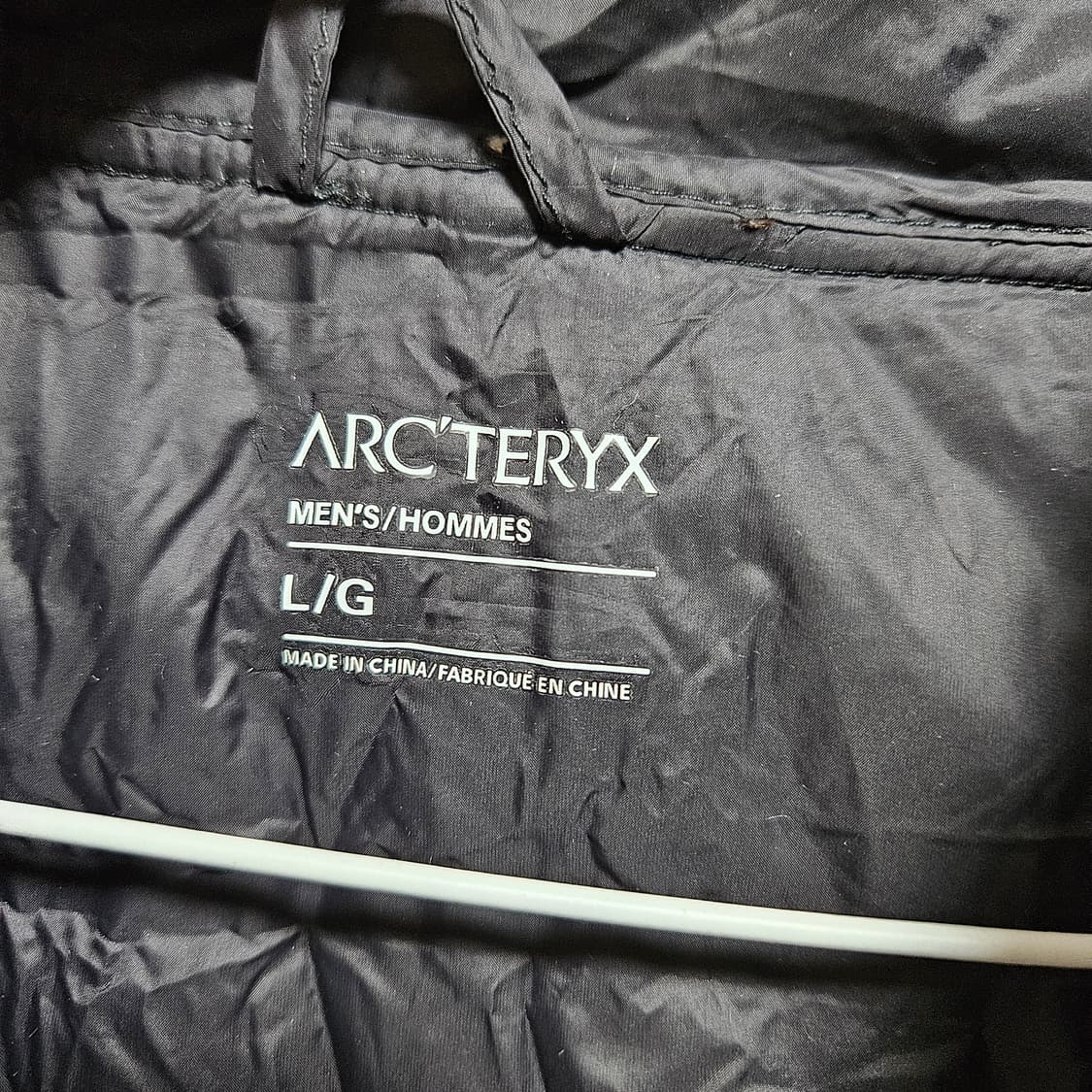 (L/100) 아크테릭스 빈티지 경량 패딩 블랙 상품이미지5