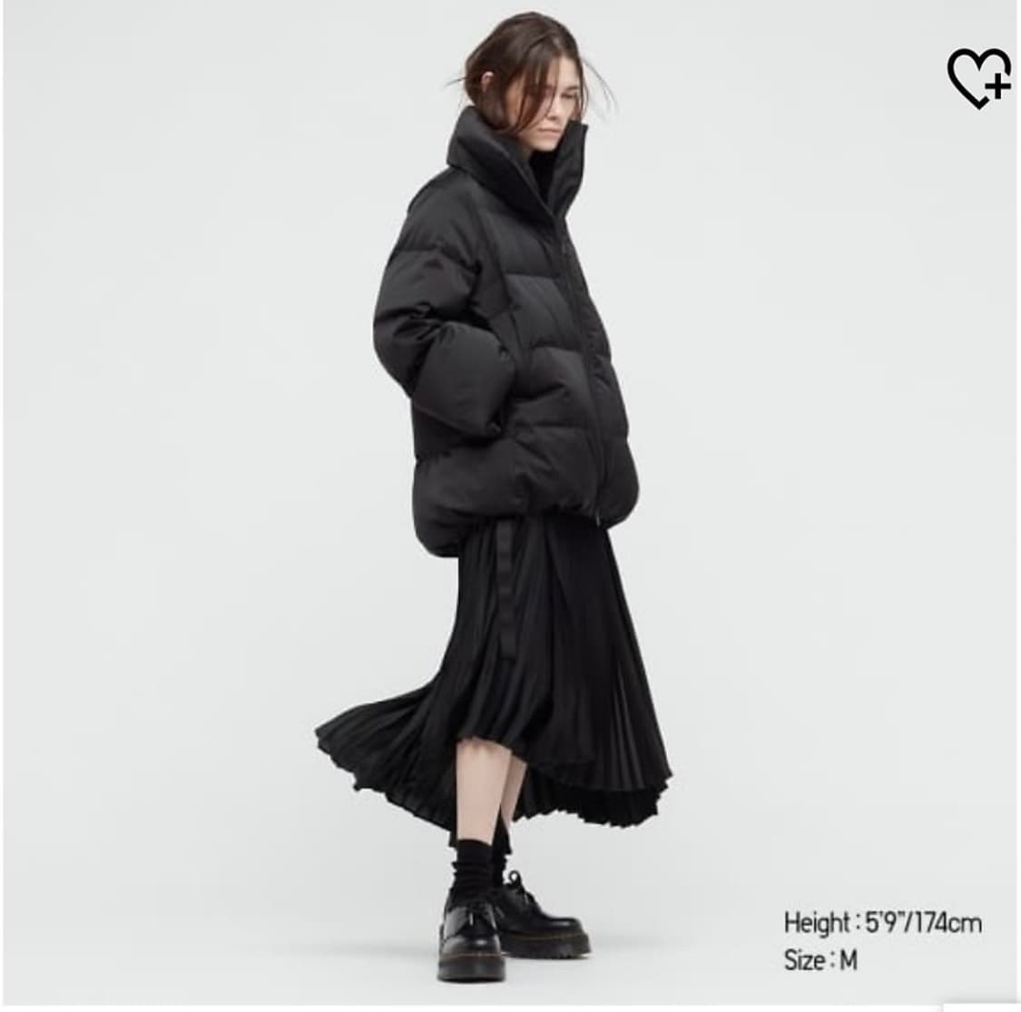 유니클로 x 질샌더 +J 다운 우먼 볼륨 재킷 네이비 L 상품이미지2