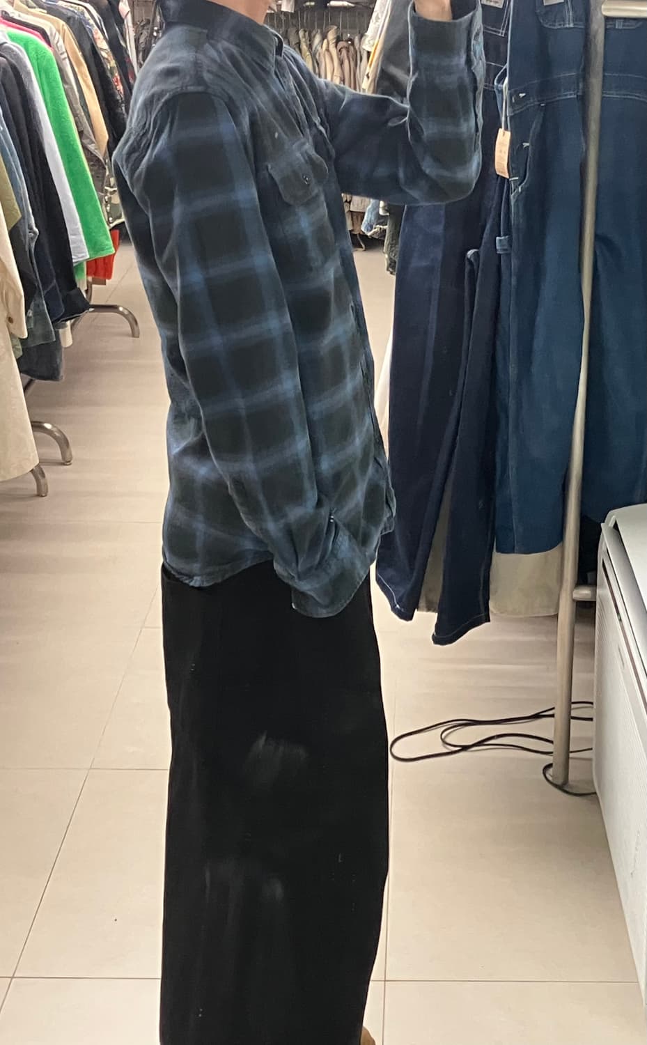 할리데이비슨 체크 플란넬 셔츠 S 상품이미지6