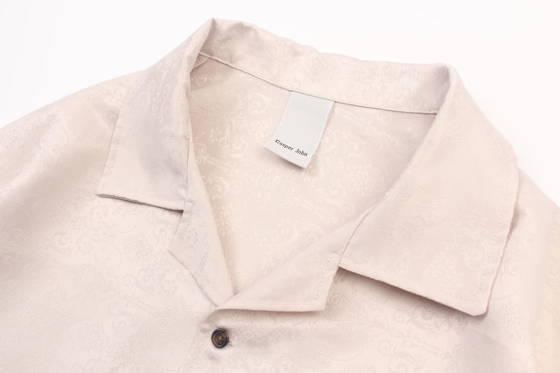 CASPER JOHN Jacquard Open Collar Oversiz 상품이미지3