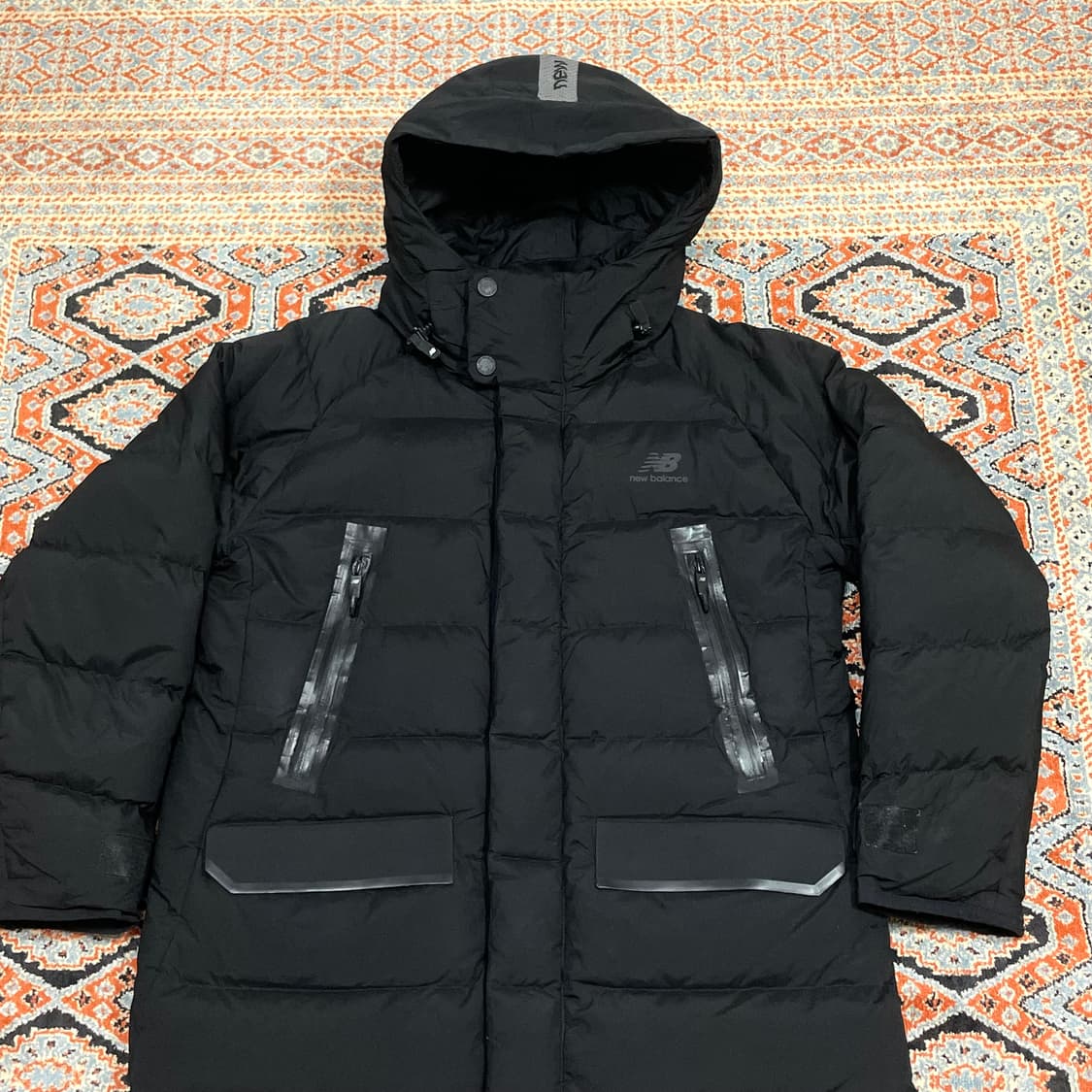 뉴발란스 블랙 구스다운 롱패딩 여성S 상품이미지2