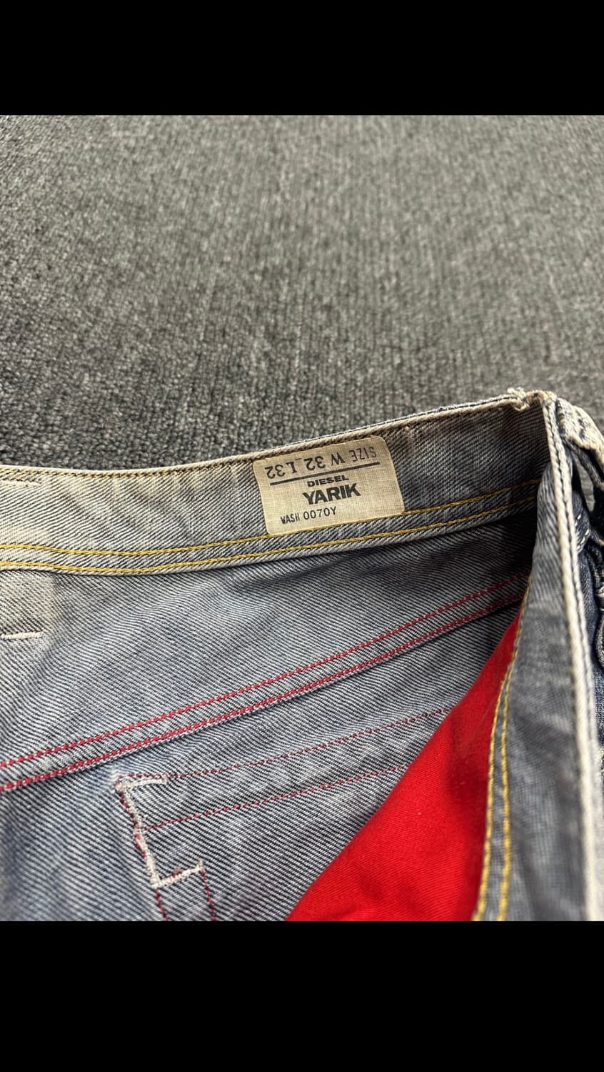 디젤 빈티지 워싱 자수 데님팬츠  상품이미지8