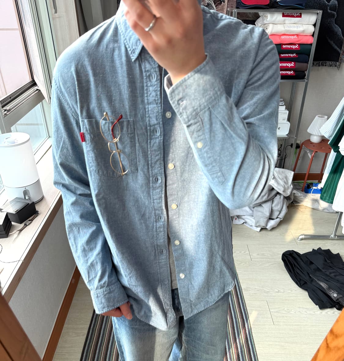 슈프림 옥스포드 데님 셔츠 상품이미지1