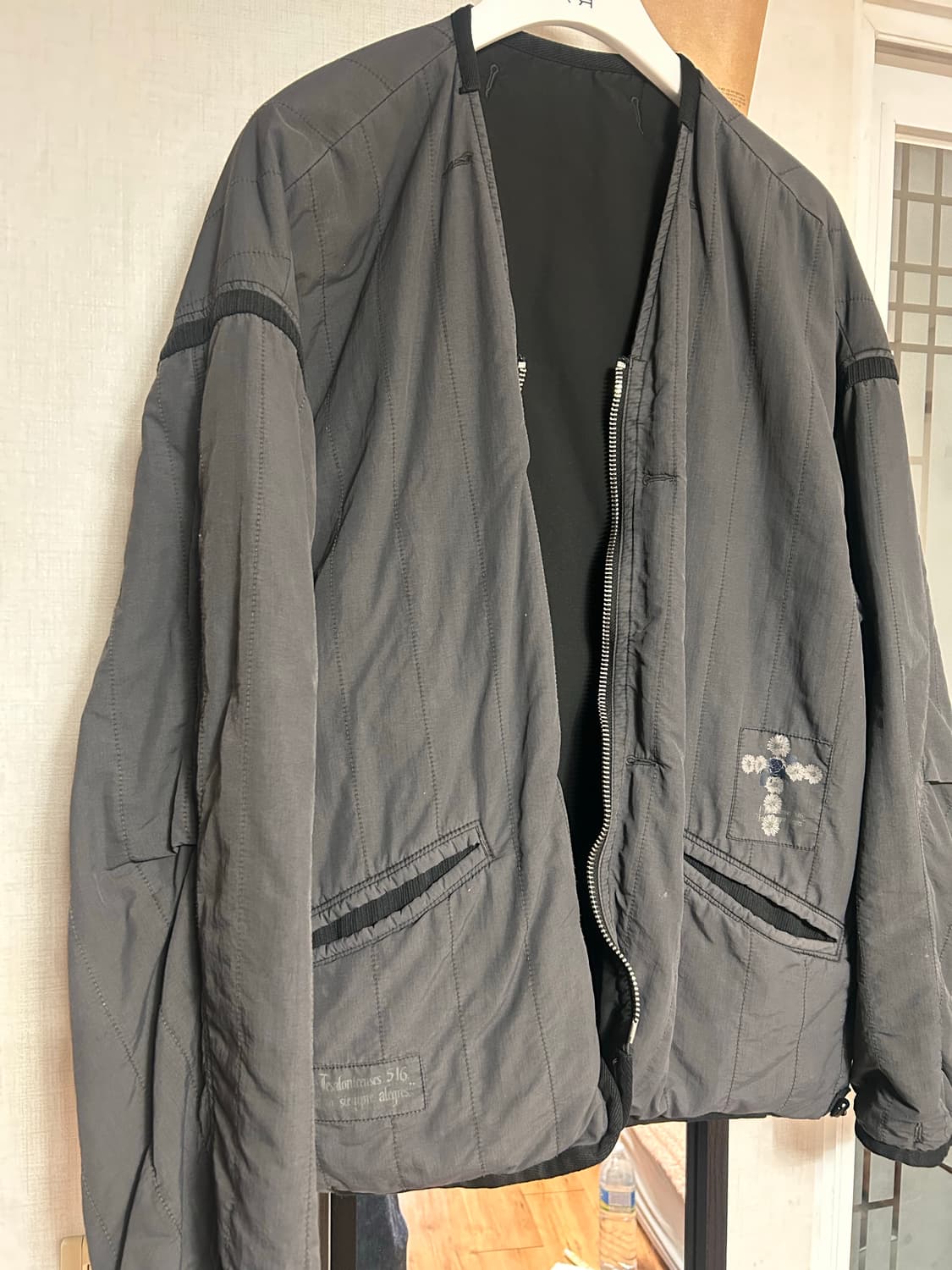 폴리테루 리버시블 라이너 자켓 블랙/차콜 상품이미지2