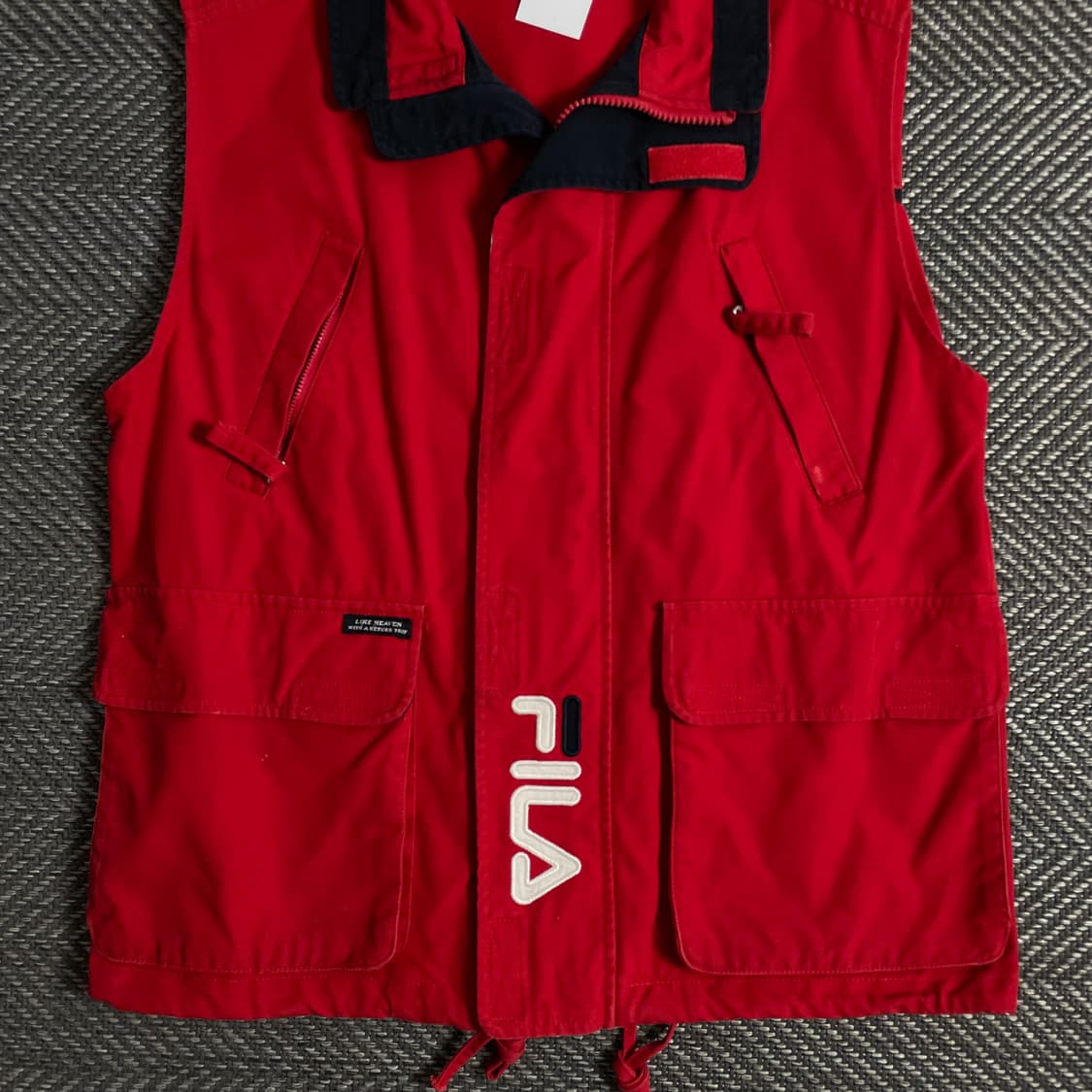 90s 필라 빅로고 올드스쿨 헌팅 베스트 o 3345 상품이미지2