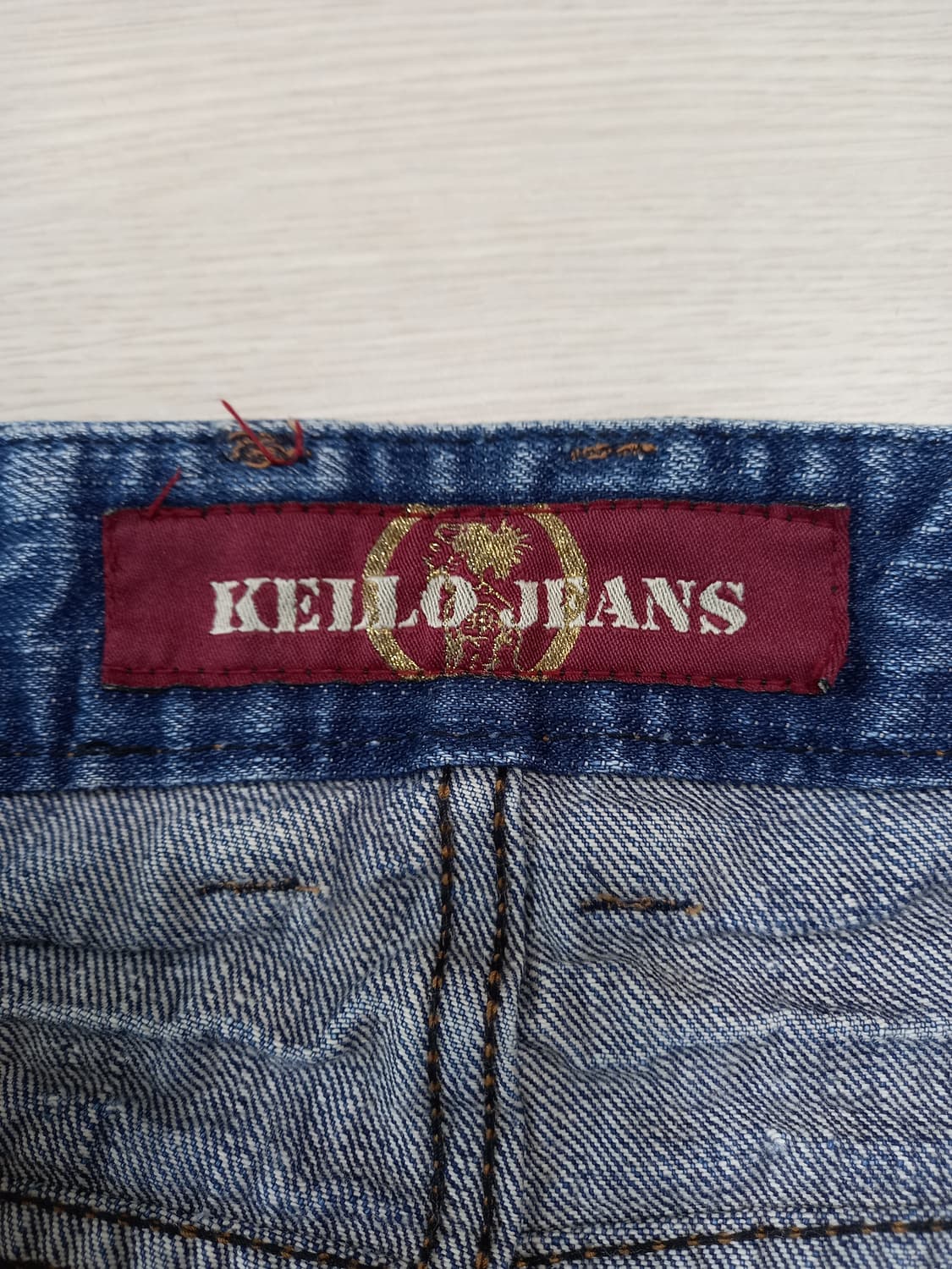 33 KELLO JEANS 데미지워싱 일자진 33-415 상품이미지7