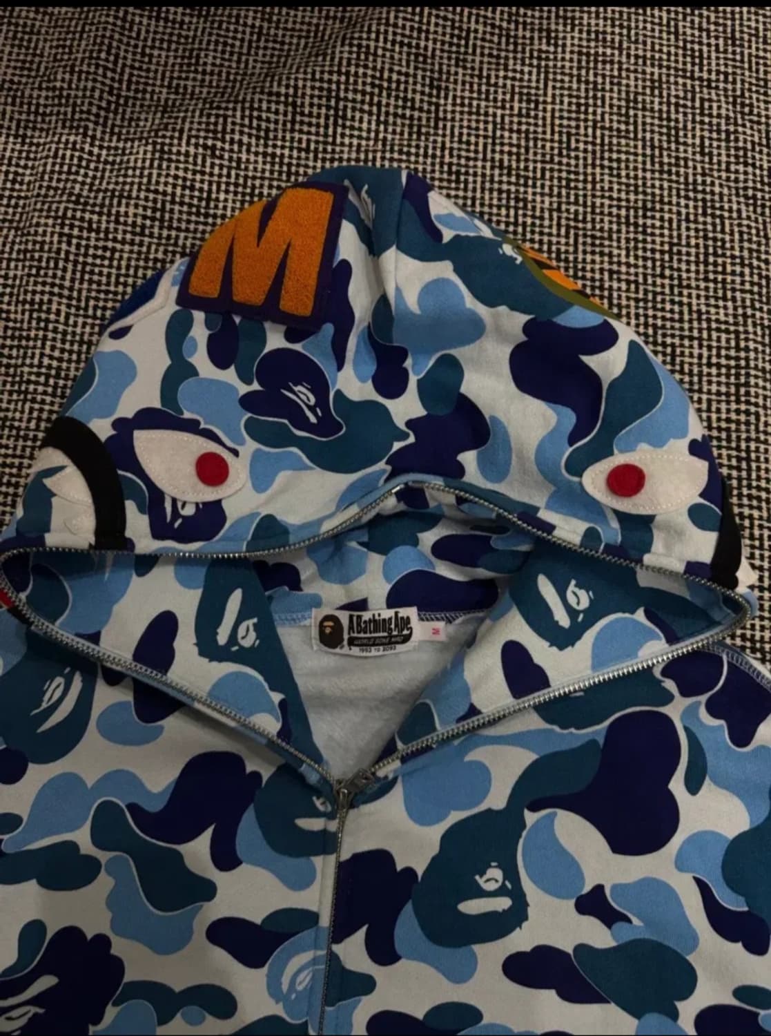 (W) 베이프 ABC 카모 샤크 풀 집 후드 상품이미지2