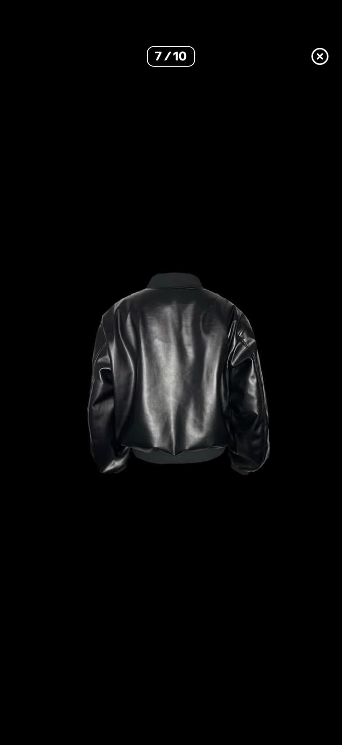 에모스탠스클럽 레더 봄버 2사이즈 상품이미지2