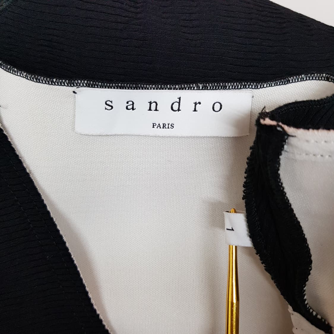 산드로 Sandro  슬리브리스 브이넥 플레어 원피스 1사이즈 상품이미지5