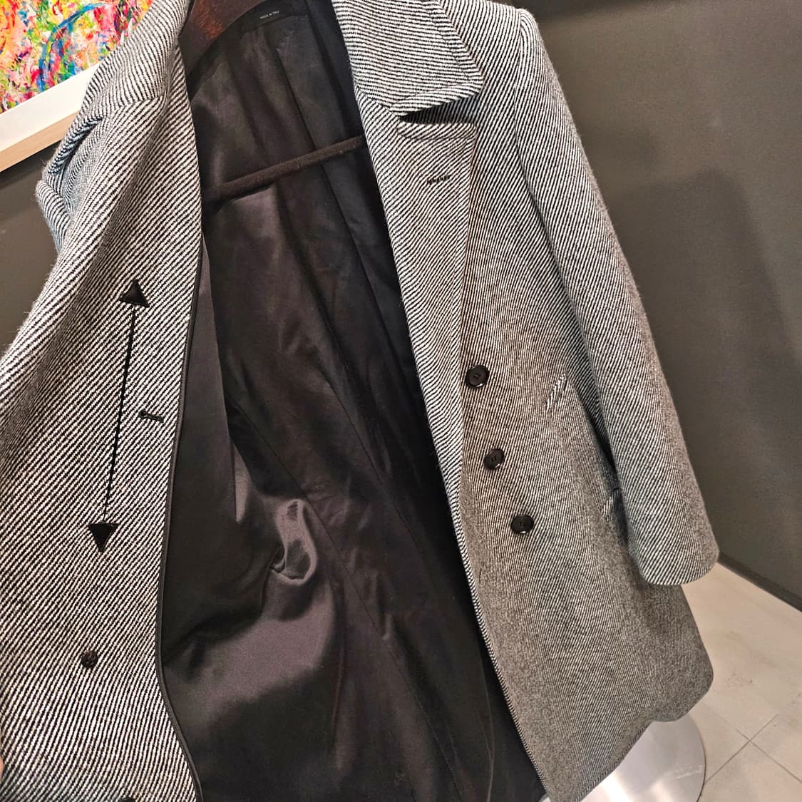 톰포드 더블브레스티드 헤링본 신상 코트 상품이미지7