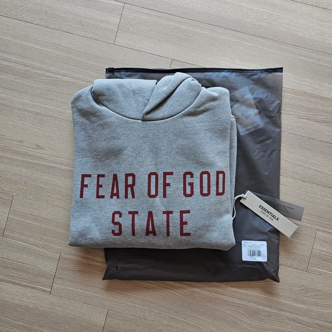 S 새제품) 에센셜 플리스 스테이트 후드 다크헤더 체감 L 100 105 상품이미지2