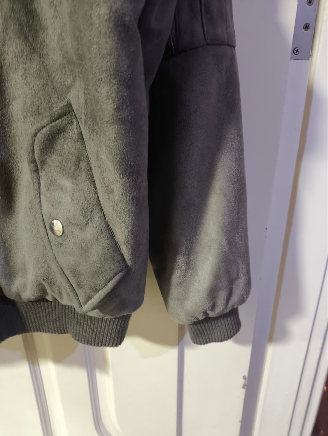 오버핏 ggs 스웨이드 무스탕 봄버 상품이미지3