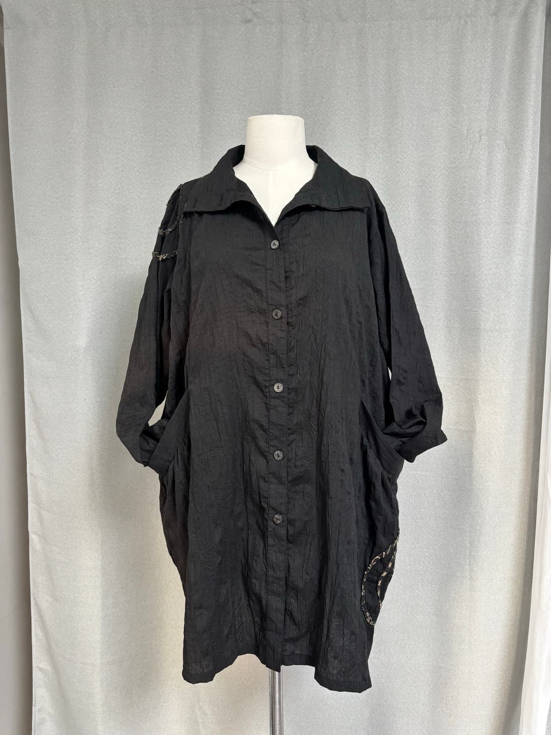 돌돌 파이핑 포인트 오버사이즈 셔츠 상품이미지6