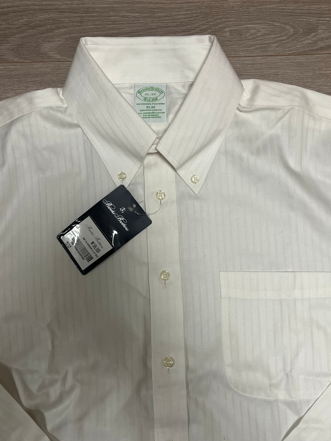 (백화점판, 새상품) 브룩스브라더스 논아이론 화이트 셔츠 상품이미지3