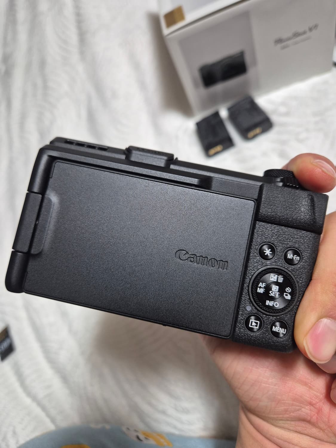 캐논 파워샷 V1 카메라 풀박스 추가 배터리 충전기 상품이미지5