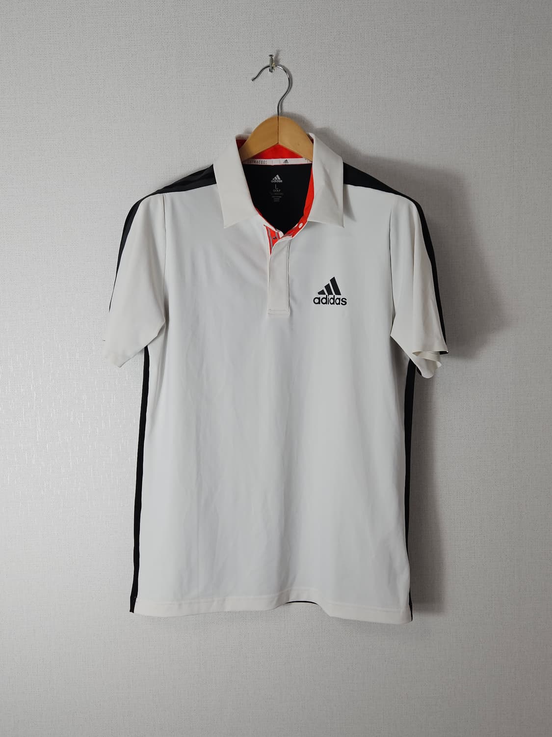 아디다스 골프 카라티 반팔 피케티 폴로 클라이마쿨 L (거의 새상품) 상품이미지1