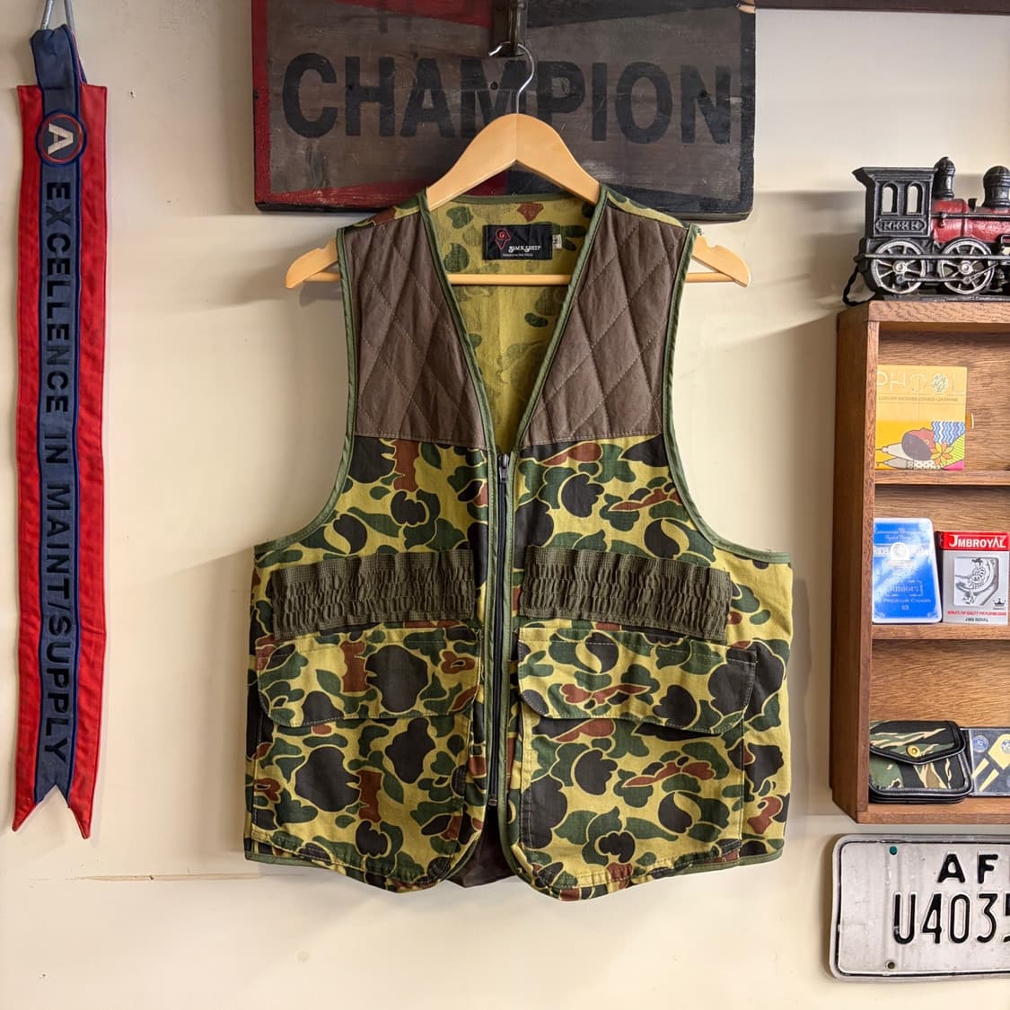 Vintage Duck Camo Hunting Vest 상품이미지1