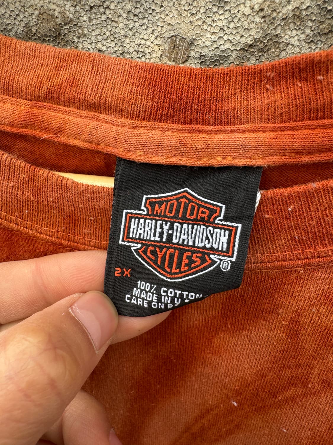 00s 할리데이비슨 빈티지 2005 나염 프린팅 반팔 티셔츠 빅사이즈 상품이미지5