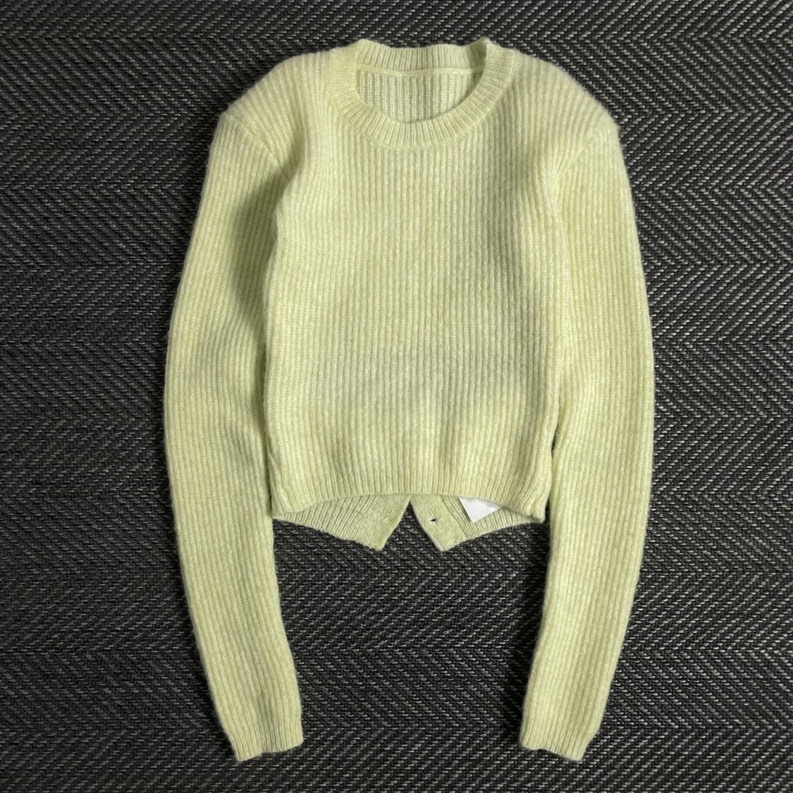 빈티지 우먼스 절개 디테일 슬림핏 스웨터o 3136 상품이미지1