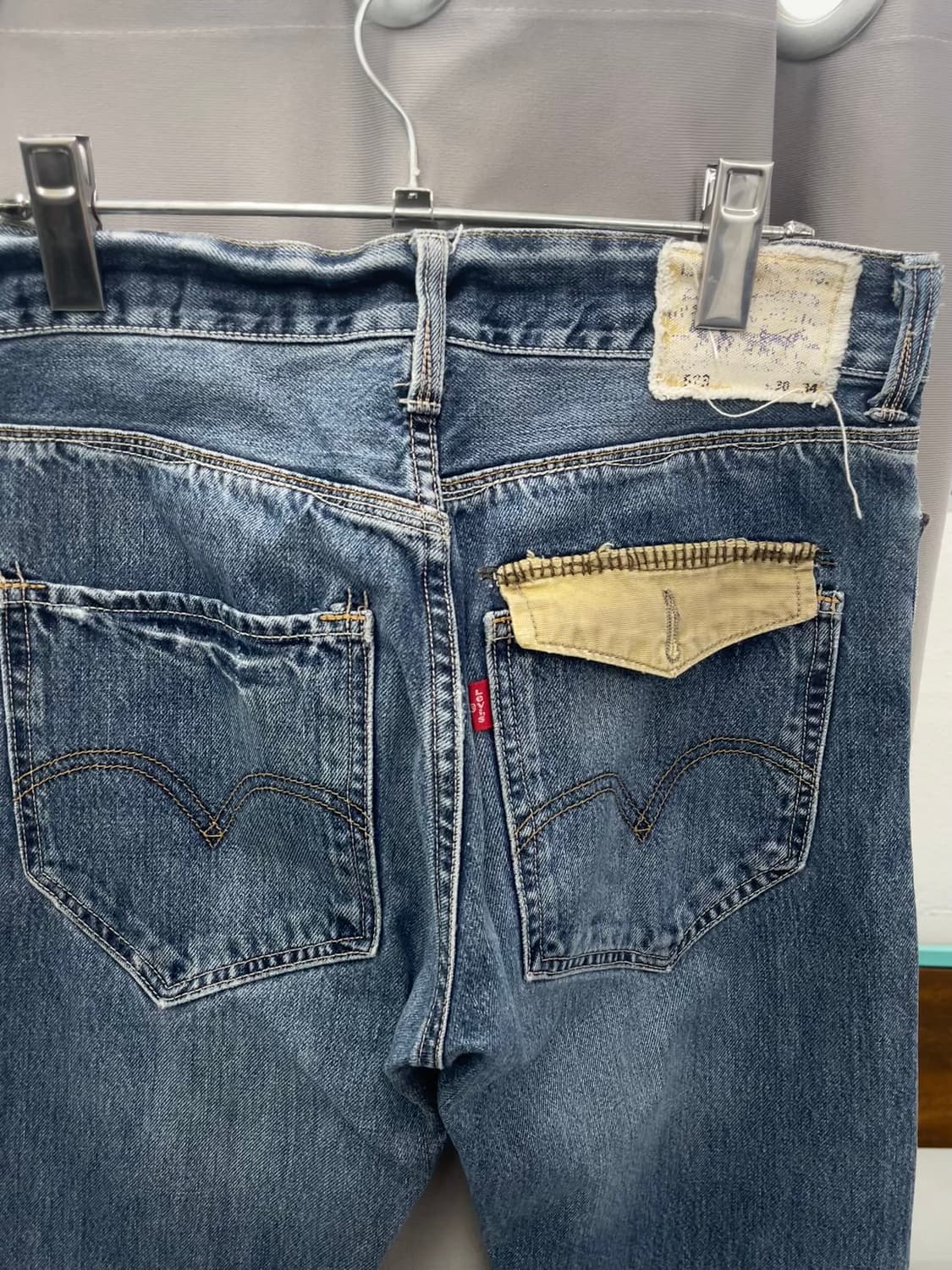 리바이스523 브라운 백탭 레귤러 데님팬츠  상품이미지2