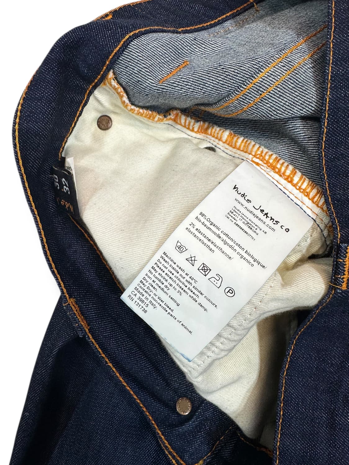 누디진 씬핀 슬림 스트레이트 진 made in ITALY (30)   상품이미지7