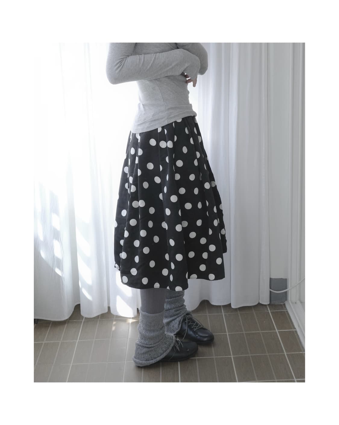 Dot flare skirt 상품이미지3