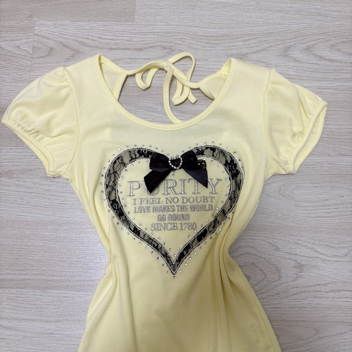 잉그니 옐로우 리본 반팔 상품이미지2