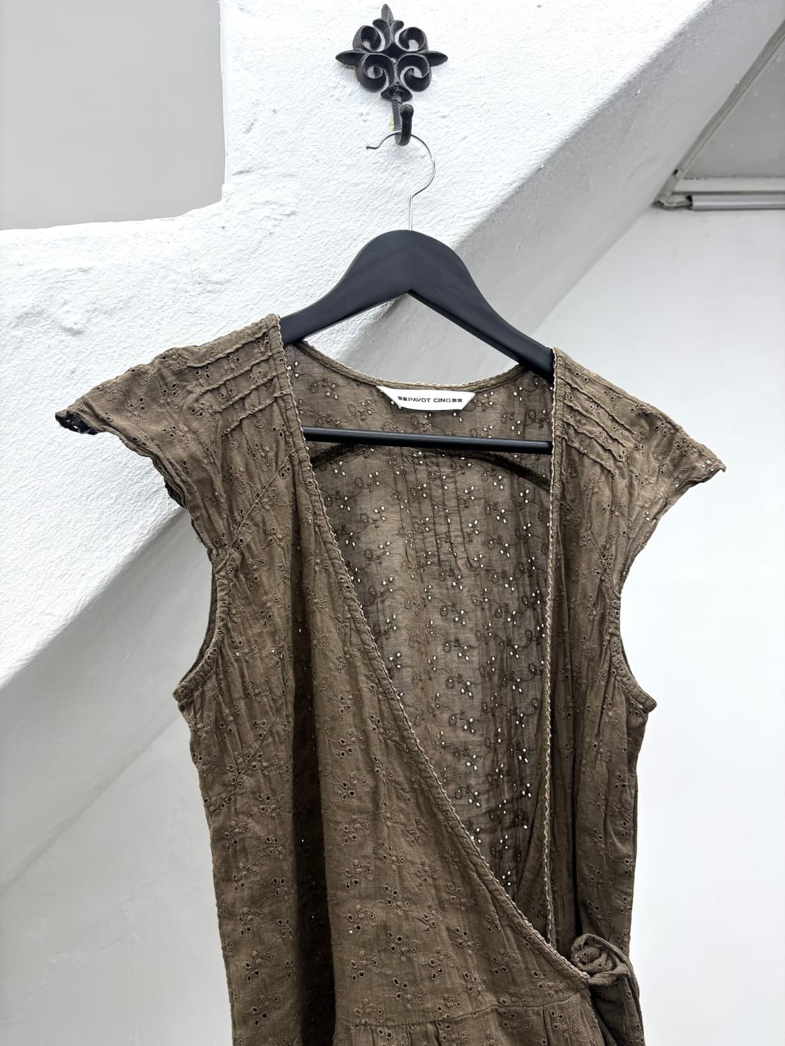 vintage brown tied top  상품이미지2