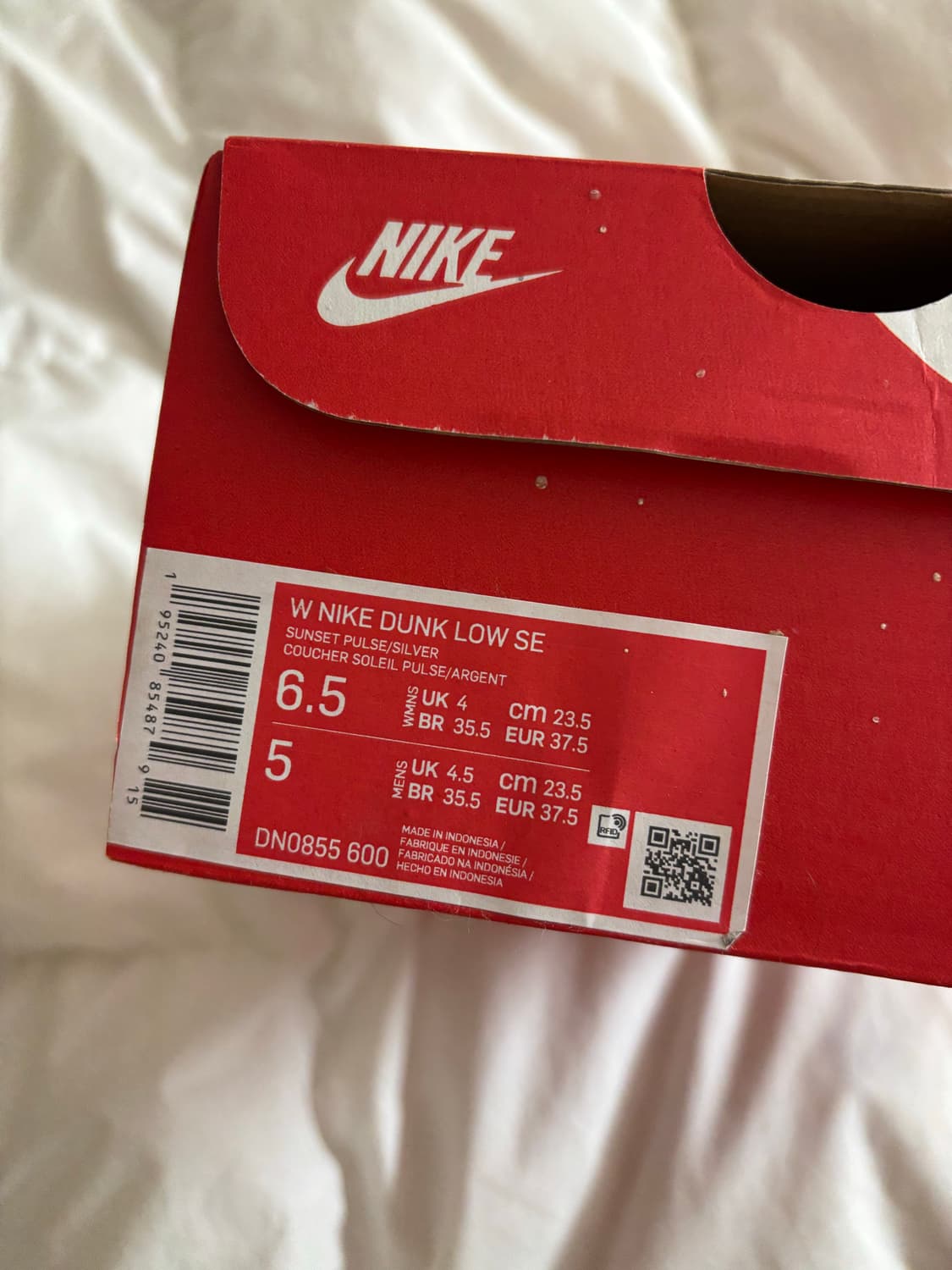 나이키 덩크로우 선셋펄스 새제품 235 상품이미지5