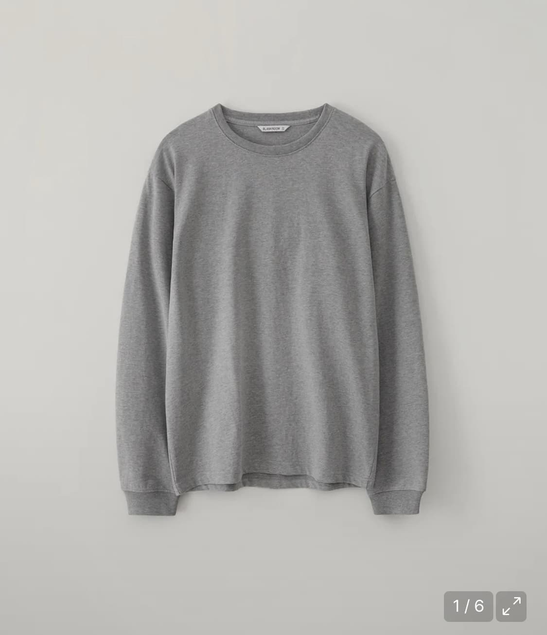 블랭크룸 동행 롱슬리브 티 (MELANGE GRAY/3) 상품이미지1