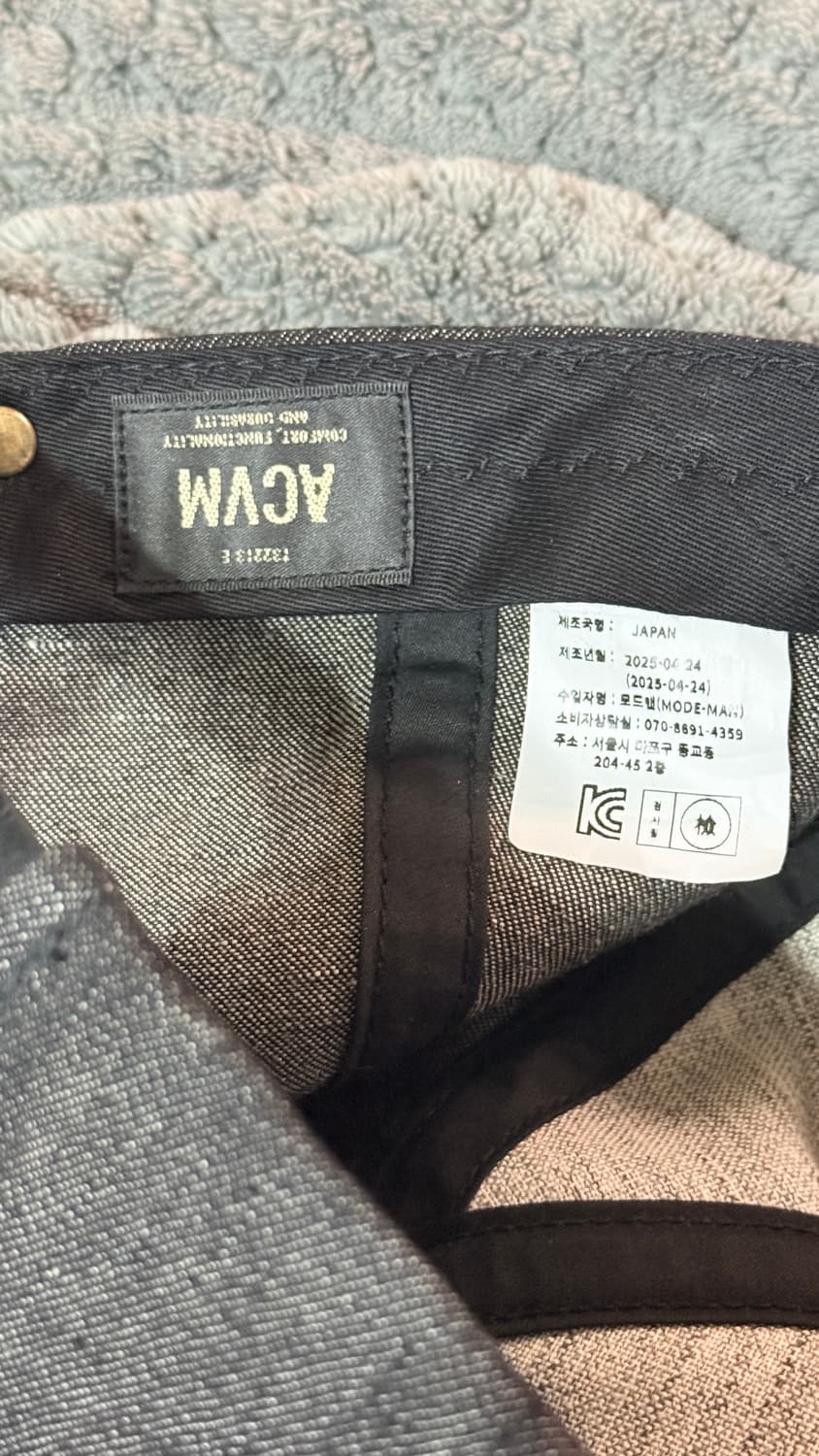 addict clothes 코튼 리넨 데님 bb cap 상품이미지2