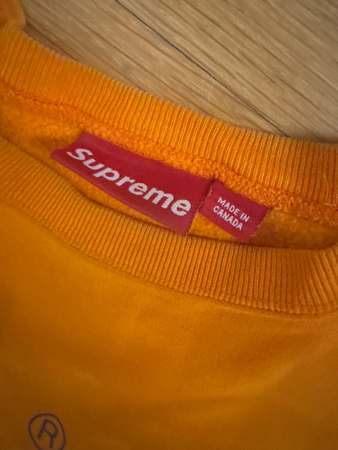 Supreme NYC crewneck 주황색 XL 상품이미지2