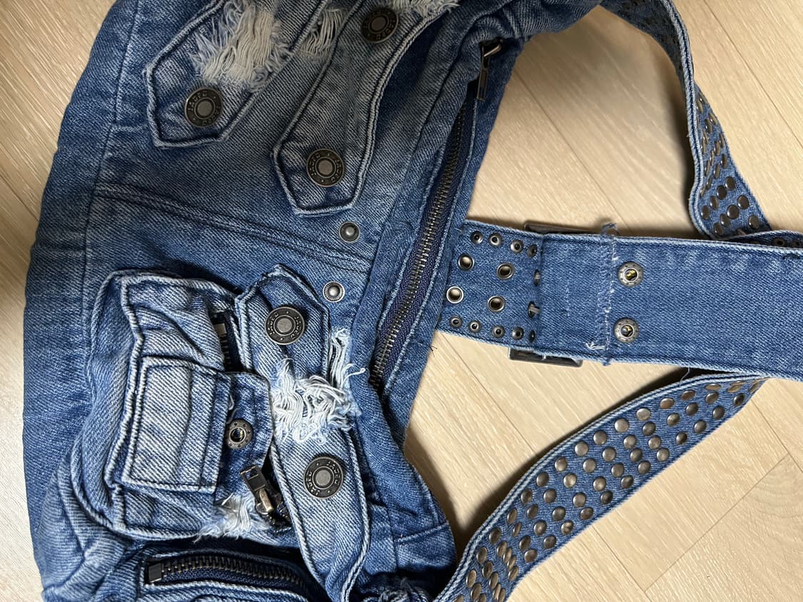 Jaded London 벨트 데님 숄더백 상품이미지2