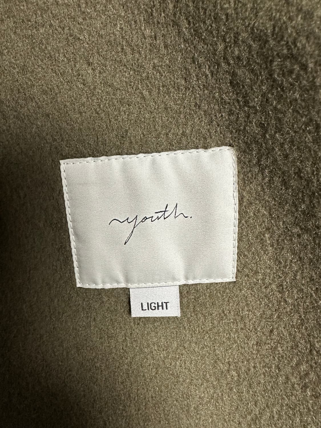 유스 23fw 맥코트 (카키브라운) L사이즈 판매 상품이미지6