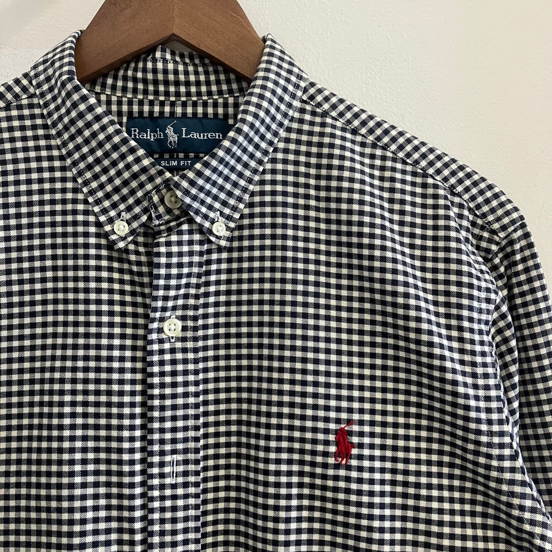 N38 폴로 깅엄체크 셔츠 상품이미지1