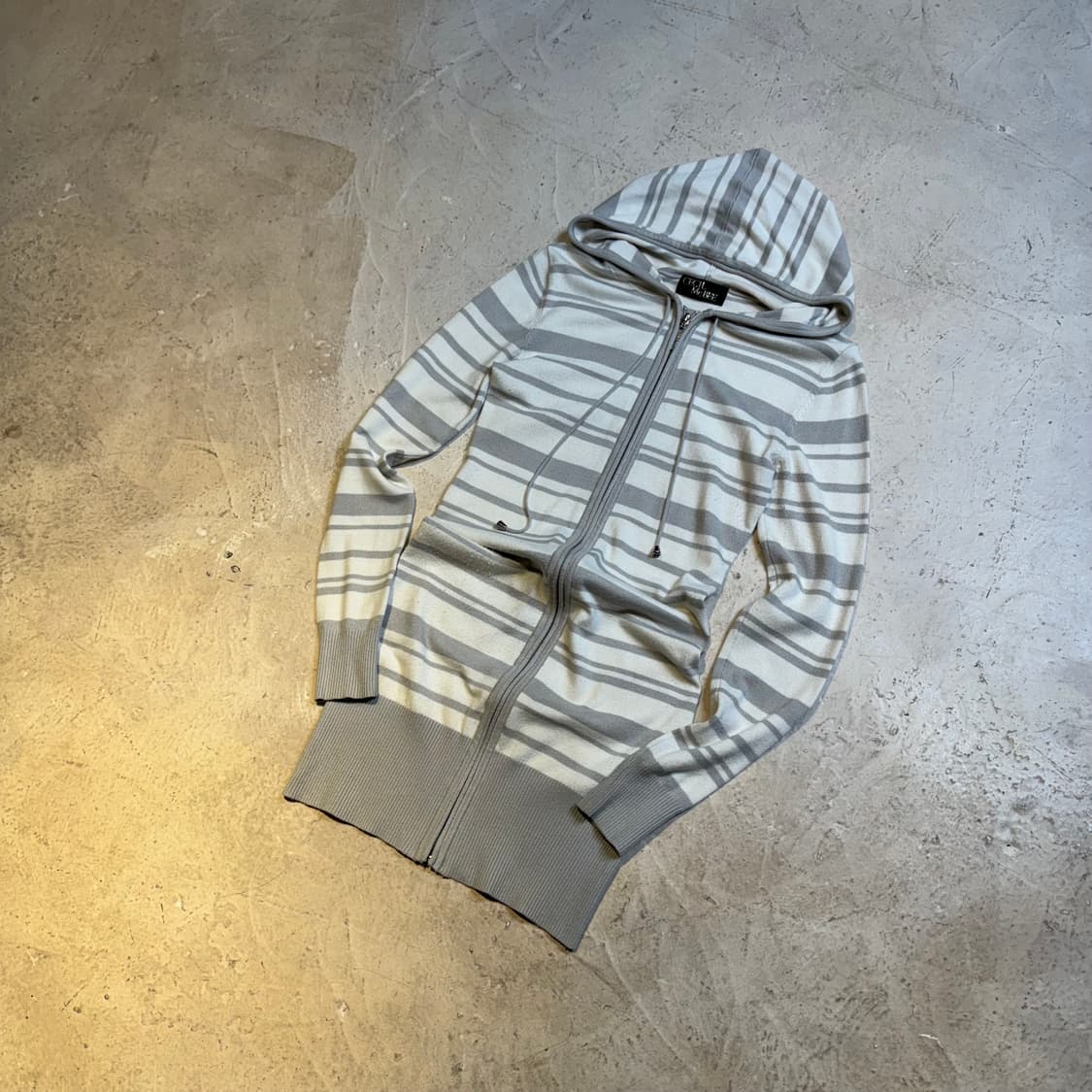 Cecil Mcbee 스트라이프 후드 원피스 집업 상품이미지3