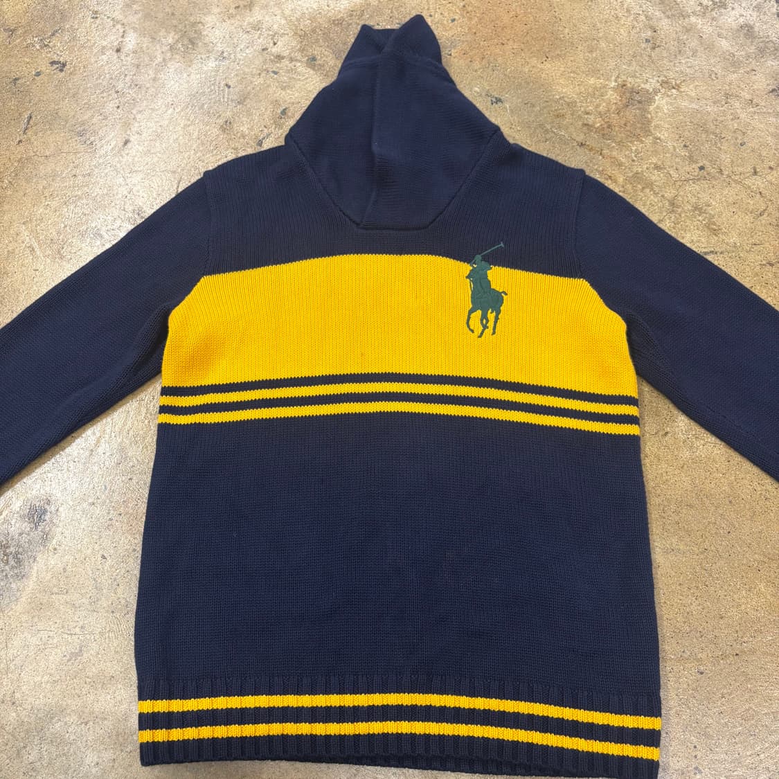 [정품/XL(18-20)] 폴로 랄프로렌 키즈 빅포니 숄카라 니트 b17 상품이미지3