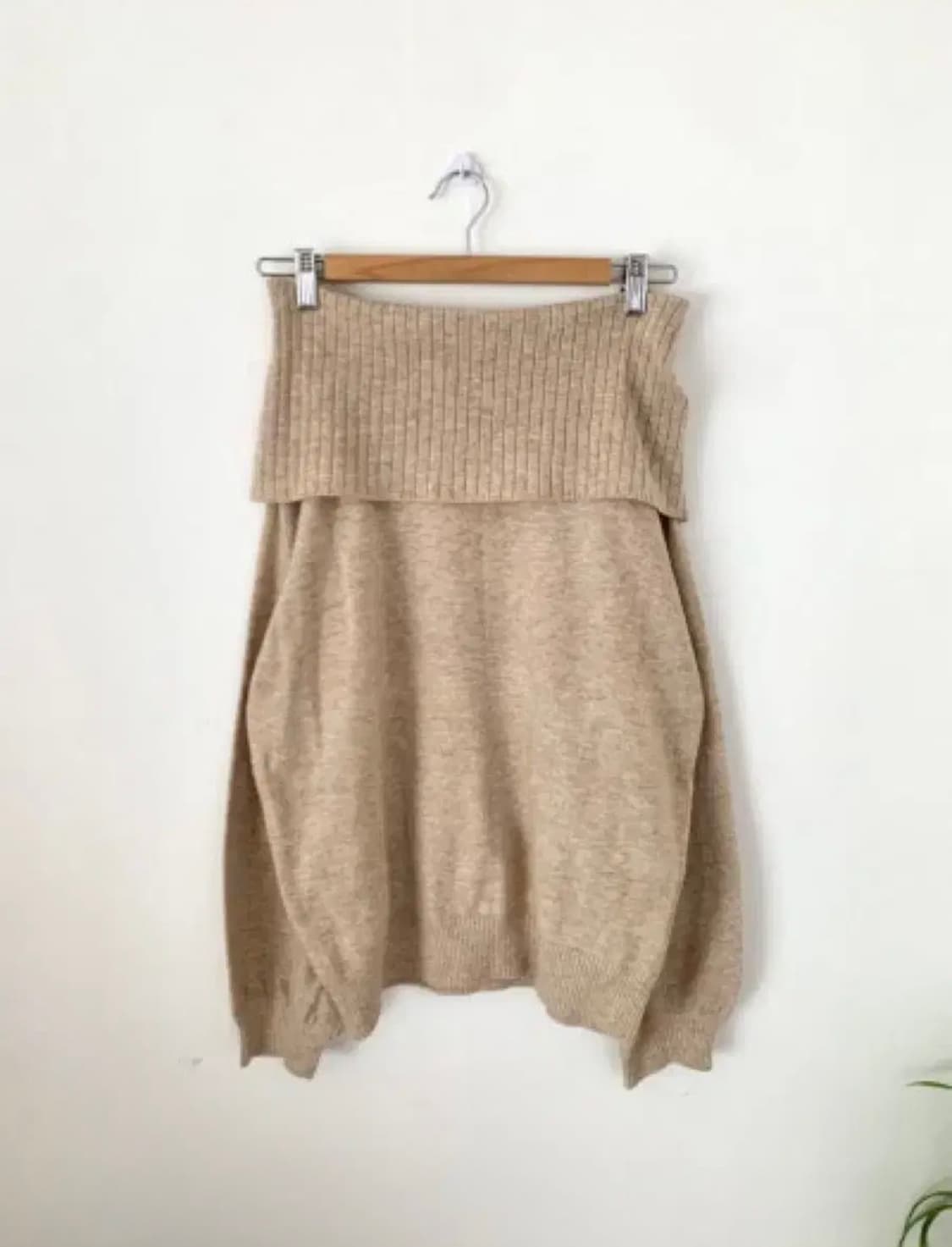 빈티지 옷속무 오프숄더 여리 니트 상품이미지2