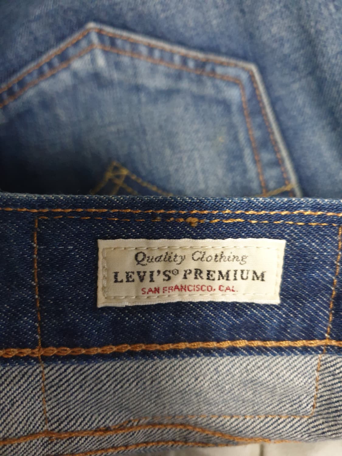 리바이스 501 1993 프리미엄 스트레이트 워싱 셀비지 데님진(32) 상품이미지8