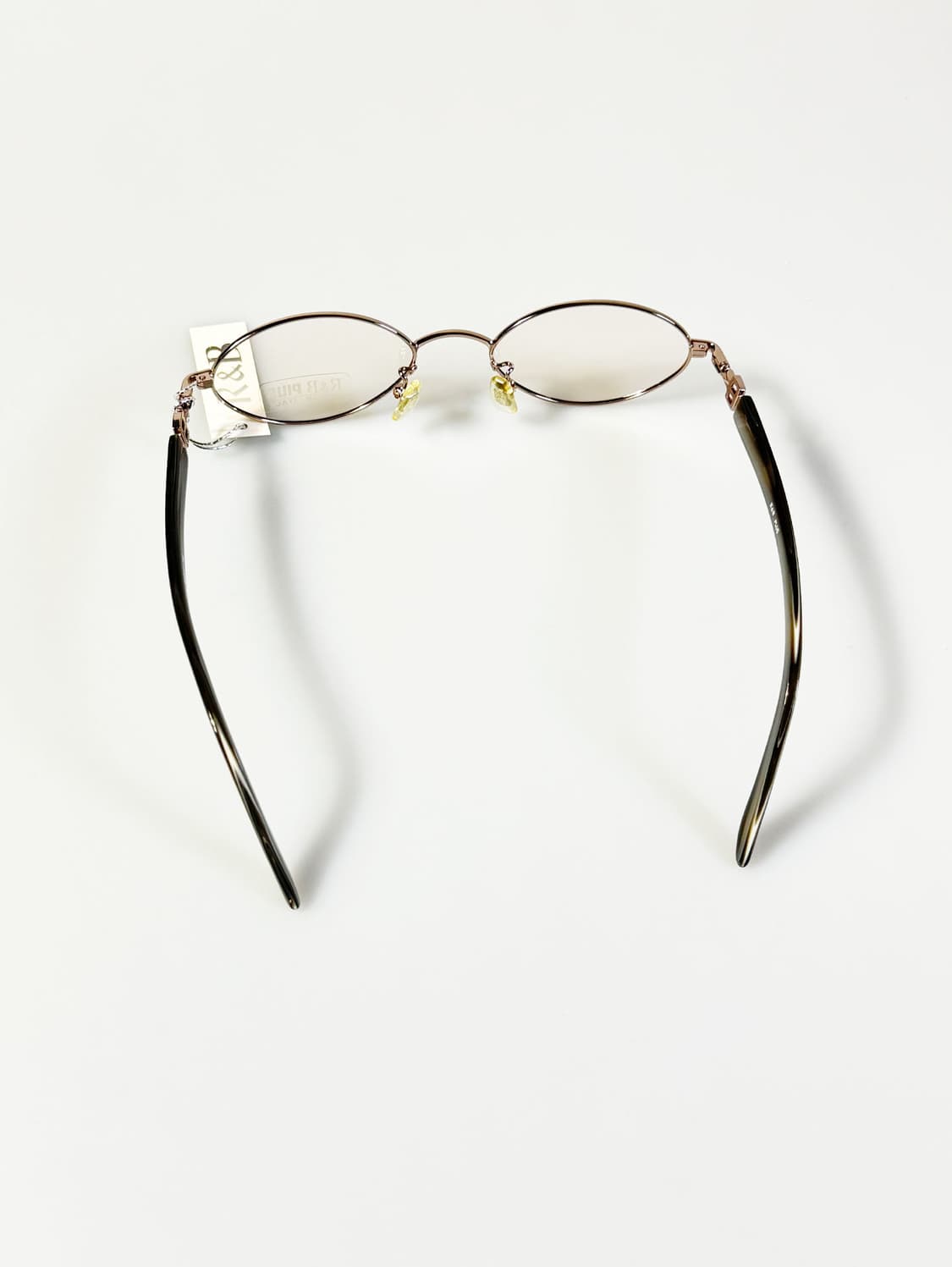 R&B EYEWEAR 골드 메탈 슬림 오벌 프레임 빈티지 안경 상품이미지5