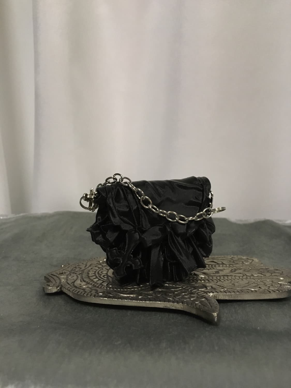 Kurokamimotel 쿠로카미모텔 오브제 키링 백 블랙 상품이미지8