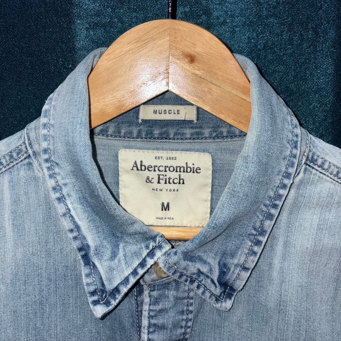 (M) 아베크롬비 연청 데님 셔츠 상품이미지5