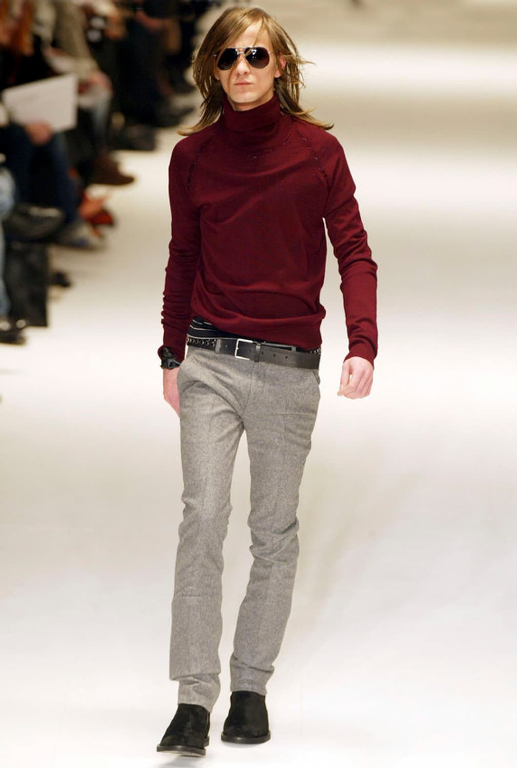 디올옴므 AW04 VOTC 엘보우 패치 디스트레스드 니트 상품이미지2