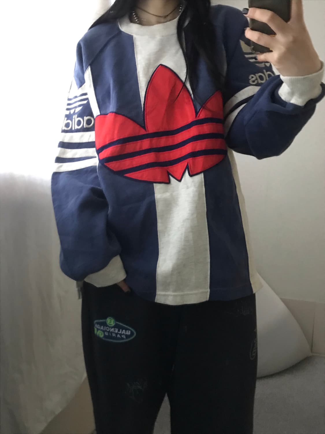 아디다스 올드스쿨 빅로고 맨투맨 상품이미지6