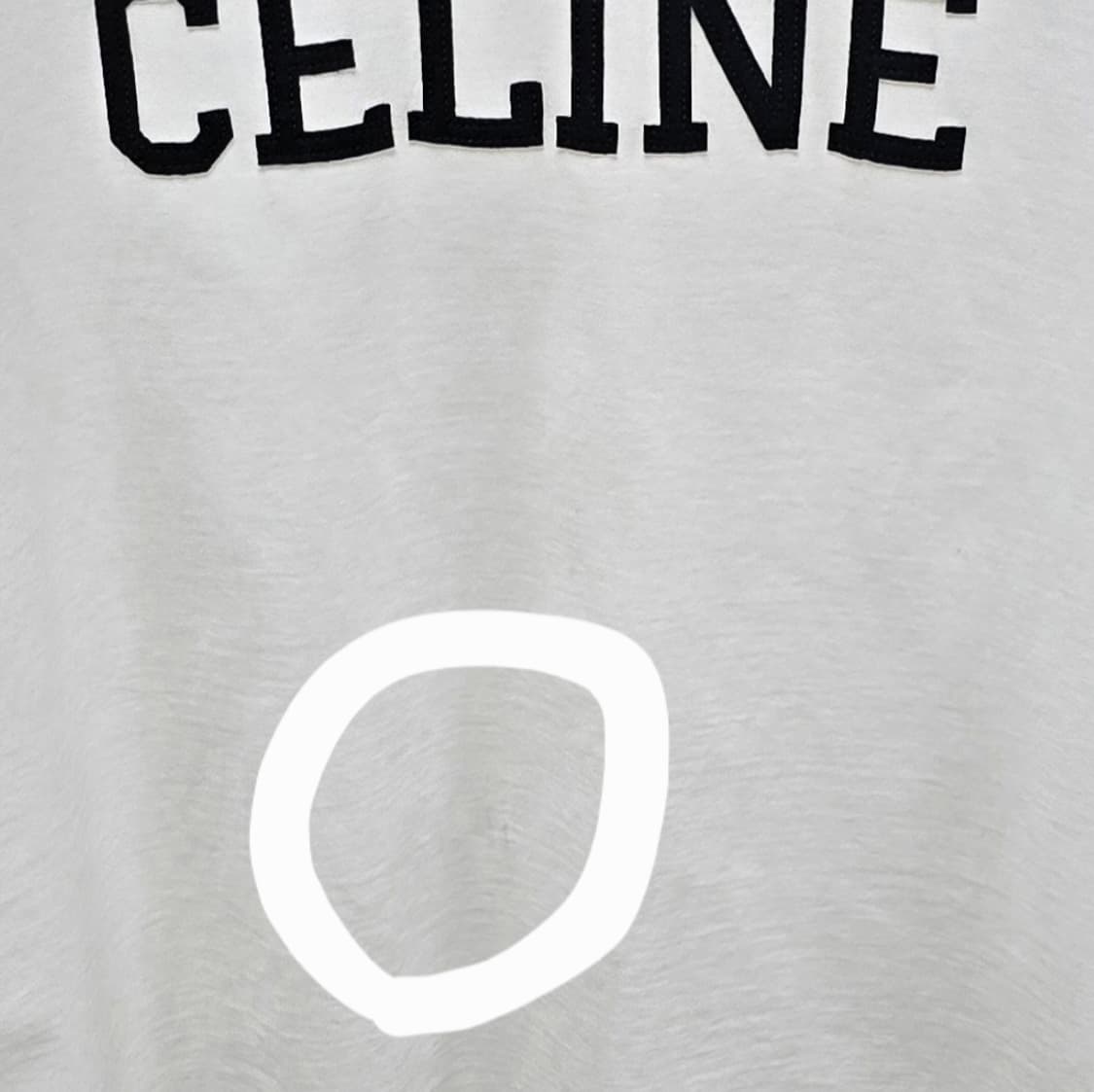 셀린느 로고 링거 반팔 티셔츠 L사이즈 100 판매 상품이미지7