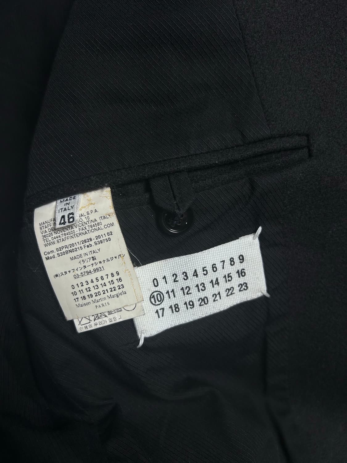 마르지엘라 블랙 테일러드 자켓 상품이미지9