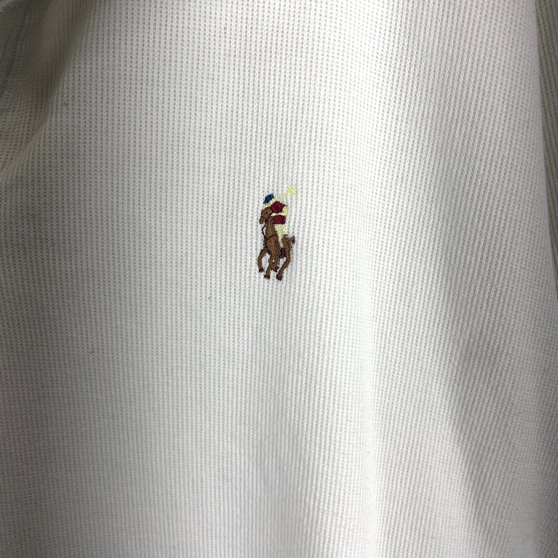 폴로 랄프로렌 신형 화이트 반집업 니트 상품이미지3