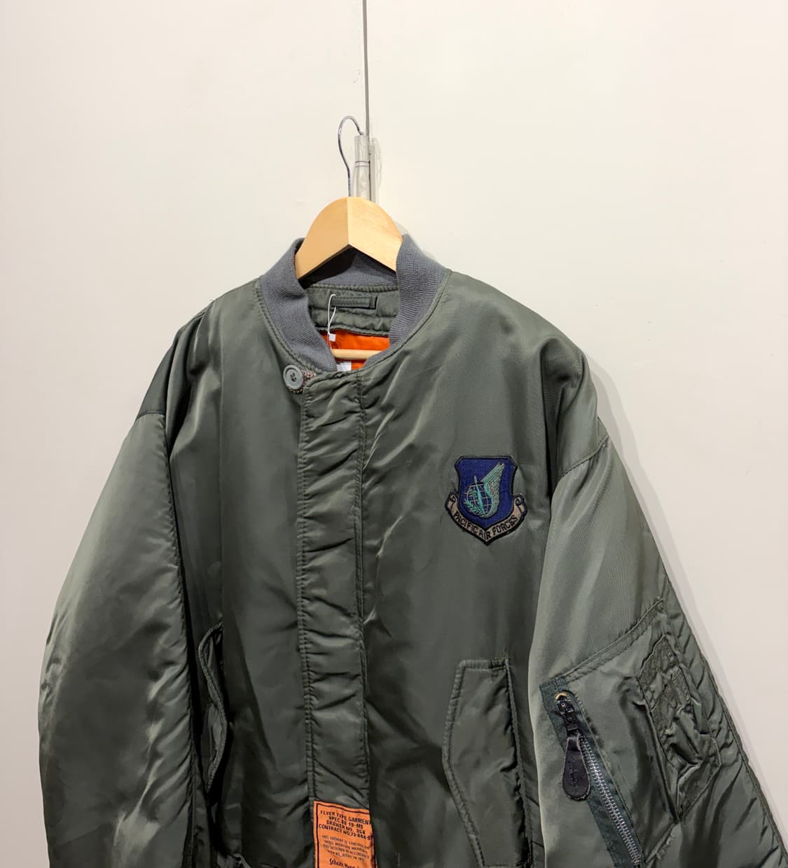 80's Schott Bros. inc. 쇼트 MA-1 플라이트 자켓 상품이미지3
